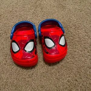 Spider-Man Crocs Size 4.